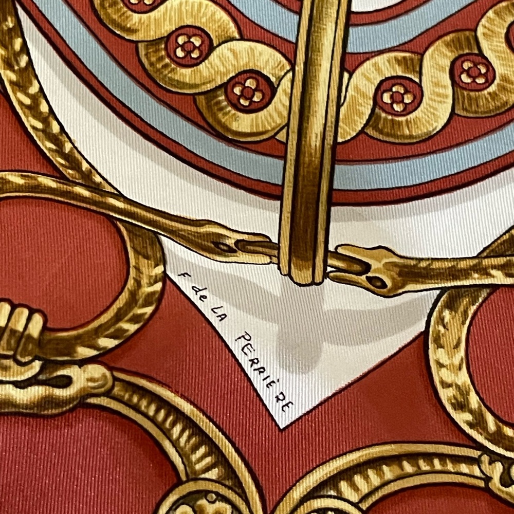 Authentic Hermès Bride De Cour Silk Scarf - Picture 8 of 16